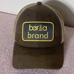 The Classics Brown Berta Brand Mesh Back Snap Back Trucker Hat
